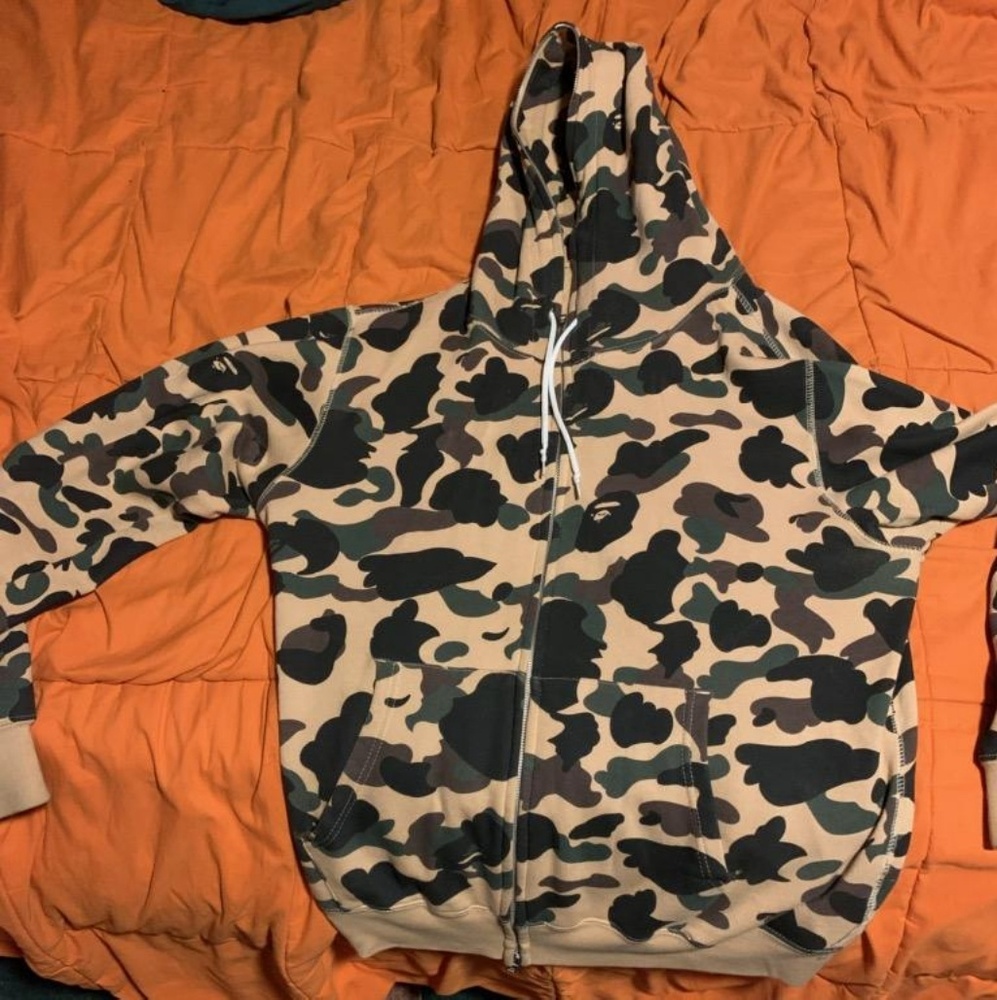 BAPE camo hoodie